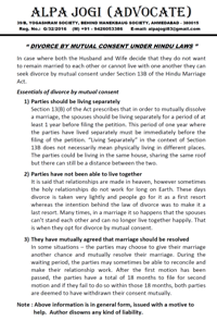 Divorce by mutual consent