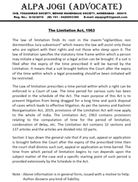 Limitation Act